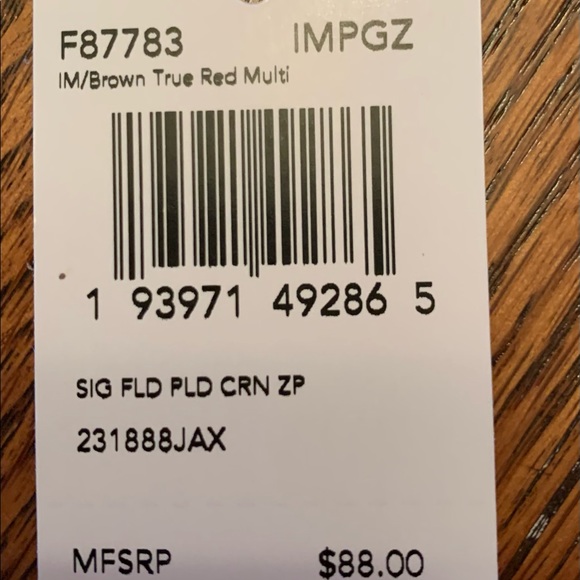 NWT Coach Plaid Print Wristlet - Picture 4 of 4